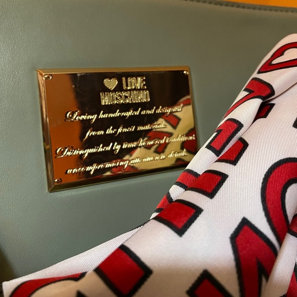 Love Moschino Logo Scarf Top Handle Bag - Picture 3 of 13